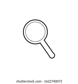 Magnifying icon search black vector illustration