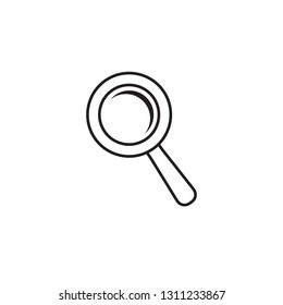 Magnifying icon search symbol vector logo template
