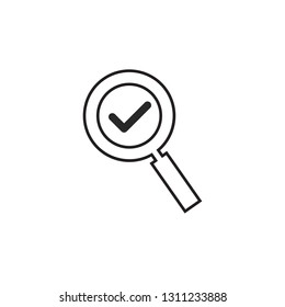 Magnifying icon search symbol vector logo template
