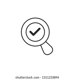 Magnifying icon search symbol vector logo template