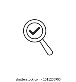 Magnifying icon search symbol vector logo template