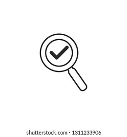 Magnifying icon search symbol vector logo template