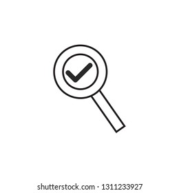 Magnifying icon search symbol vector logo template