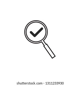 Magnifying icon search symbol vector logo template
