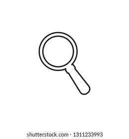 Magnifying icon search symbol vector logo template