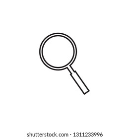 Magnifying icon search symbol vector logo template