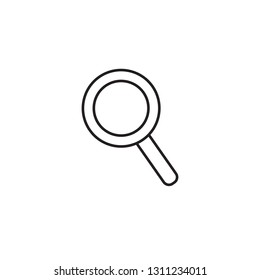 Magnifying icon search symbol vector logo template