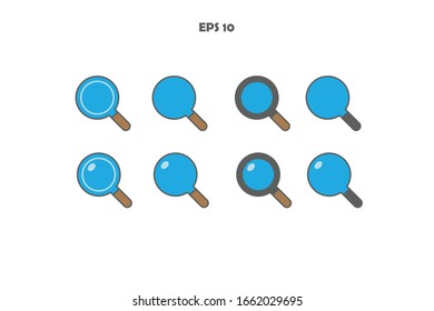 Beeindruckendes Symbol-Set, flaches Icon-Design