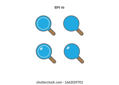 Beeindruckendes Symbol-Set, flaches Icon-Design