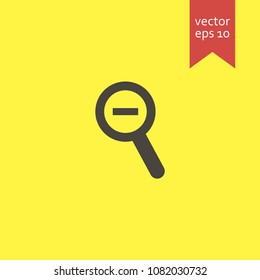 magnifying. magnifying icon. sign design. yellow background.