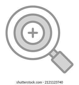 magnifying Icon. User interface Vector Illustration, As a Simple Vector Sign and Trendy Symbol in Line Art Style, for Design and Websites, or Mobile Apps,