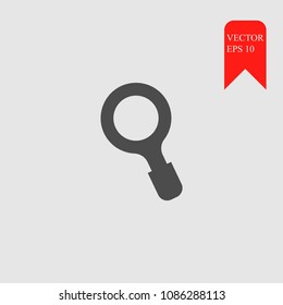 magnifying icon vector