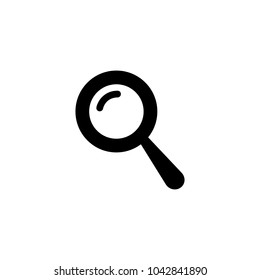 Magnifying icon. Vector illustration on a white background