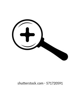 magnifying icon zoom +