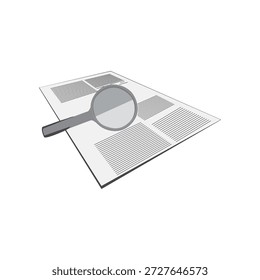Plantilla de diseño de Vector de ilustración de aumento