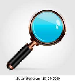 Magnifying lens  for design eps 10 vector illustration