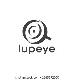 Abstraktion des Lupensymbols