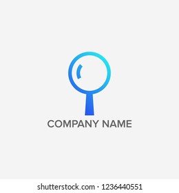 magnifying logo design