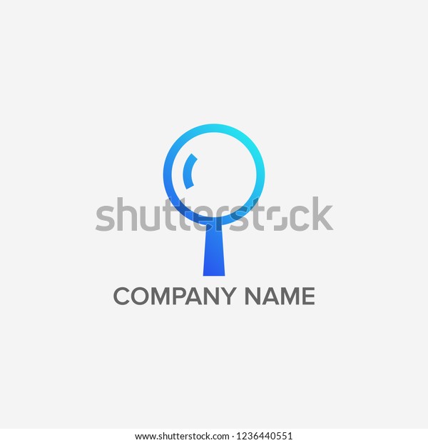 Magnifying Logo Design Stock Vector (Royalty Free) 1236440551 ...