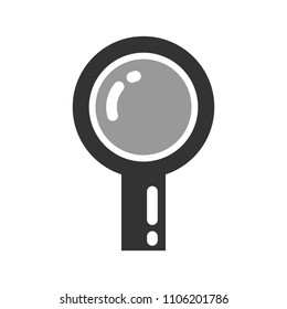 magnifying logo. research icon. optical symbol. vector eps 08.