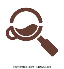 magnifying logo. research icon. optical symbol. vector eps 08.