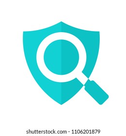 magnifying logo. research icon. optical symbol. vector eps 08.