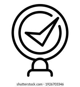 Magnifying mark icon. Outline magnifying mark vector icon for web design isolated on white background