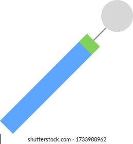 vector de herramientas odontológicas espejo de aumento