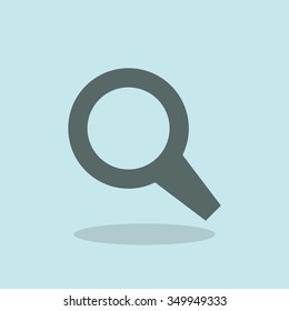 Magnifying pictogram