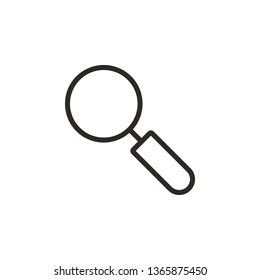 magnifying search vector icon. Element of design tool for mobile concept and web apps vector. Thin line icon for website design and development, app development. Vector icon