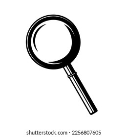 Magnifying symbol. Magnifier icon isolated on white background.