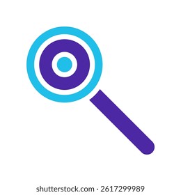 Magnifying Tool Design Vector Icon Exploration