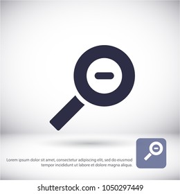 Magnifying Vector icon