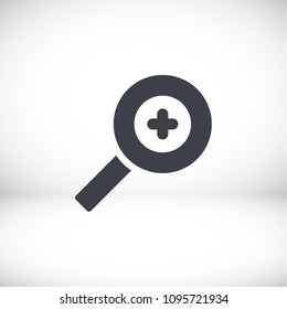 Magnifying Vector icon
