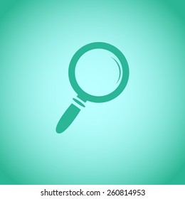 Magnifying vector icon