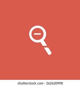 Magnifying vector icon