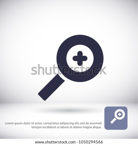 Magnifying Vector icon