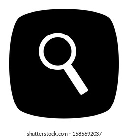 magnifying vector icon. internet sign