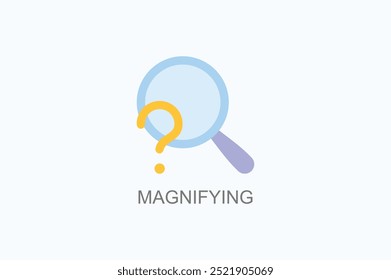 Icono de Vector de aumento o ilustración de logotipo