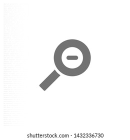 Magnifying Vector icon . Lorem Ipsum Illustration design