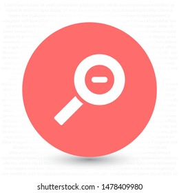 Magnifying Vector icon . Lorem Ipsum Illustration design