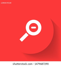 Magnifying Vector icon . Lorem Ipsum Illustration design