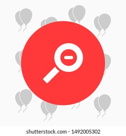 Magnifying Vector icon . Lorem Ipsum Illustration design