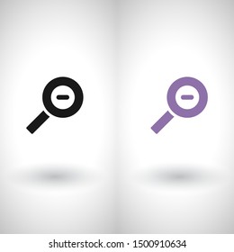 Magnifying Vector icon . Lorem Ipsum Illustration design