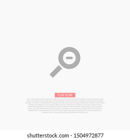 Magnifying Vector icon . Lorem Ipsum Illustration design