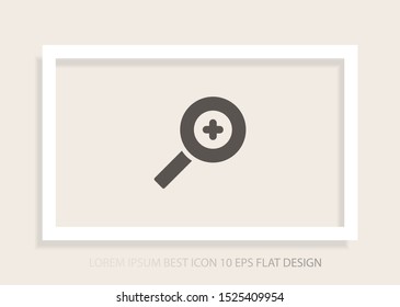 Magnifying Vector icon . Lorem Ipsum Illustration design