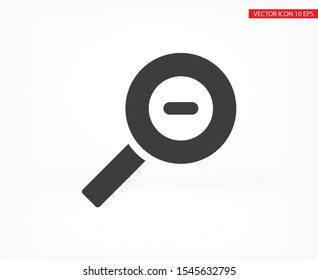 Magnifying Vector icon . Lorem Ipsum Illustration design
