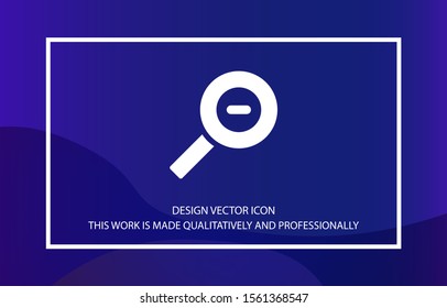 Magnifying Vector icon . Lorem Ipsum Illustration design
