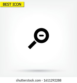 Magnifying Vector icon . Lorem Ipsum Illustration design