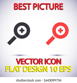 Icono del Vector de aumento . Diseño de ilustración de Lorem Ipsum